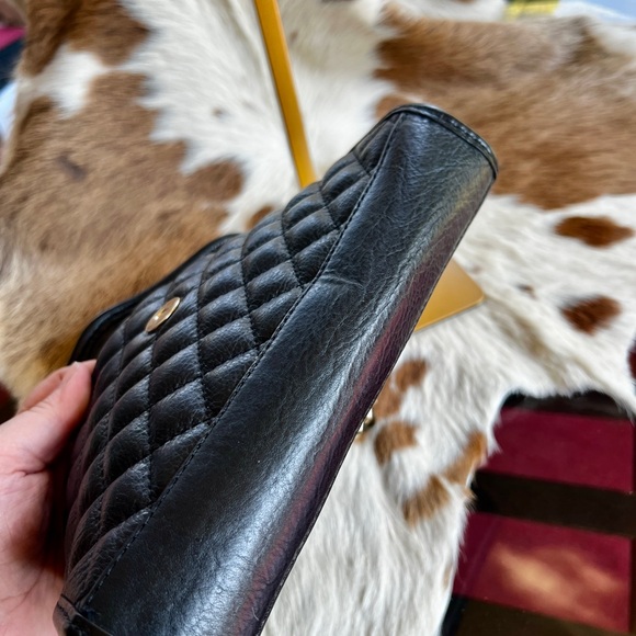 Rebecca Minkoff Black Quilted Chain Shoulder Bag - Picture 13 of 16